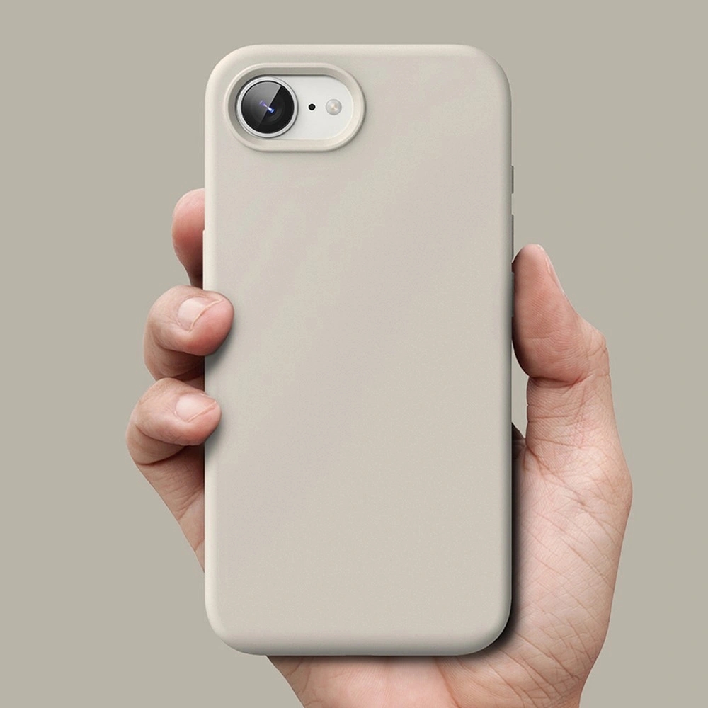 Etui Ringke Silicone Magnetic do Apple iPhone 16e, beżowe